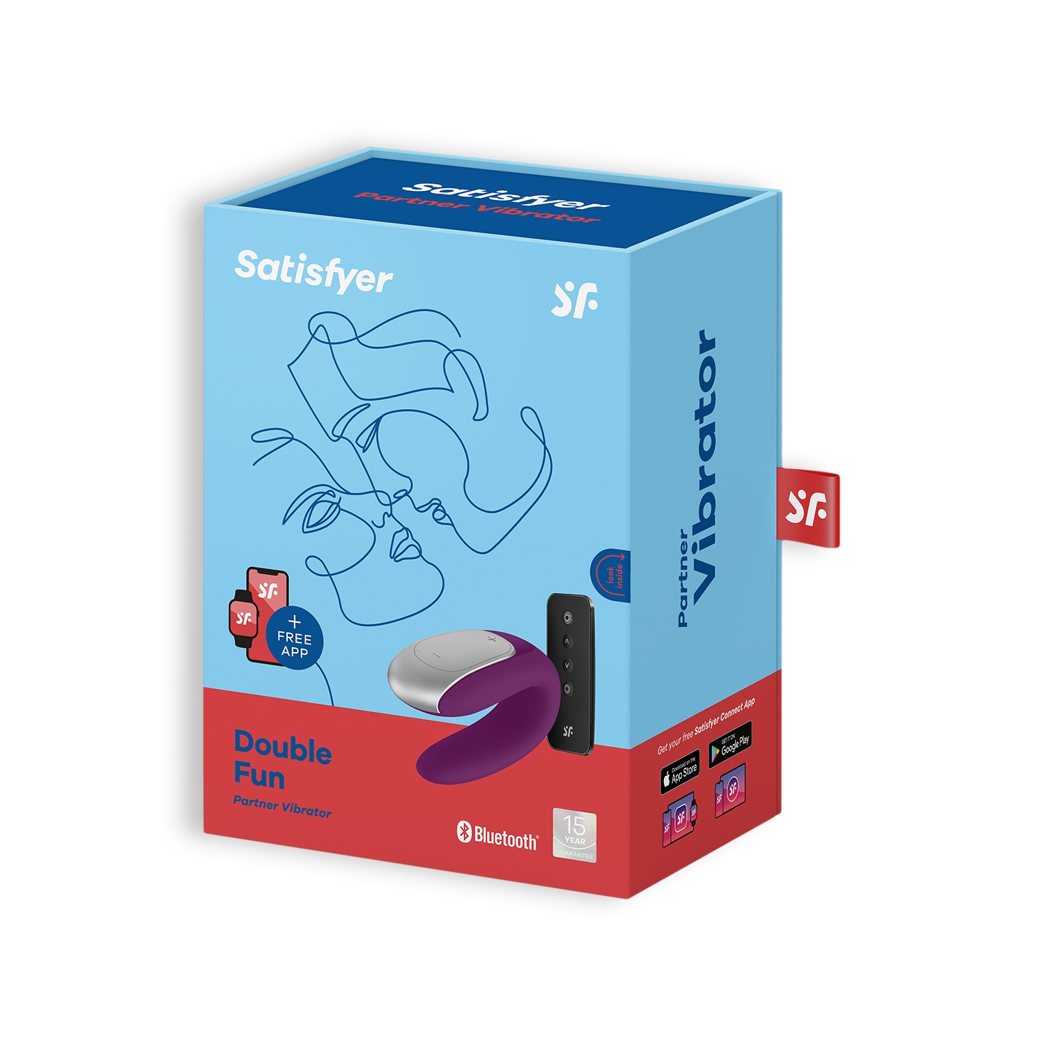 Double Fun Violet – Massaggiatore per Coppia Satisfyer - immagine 3