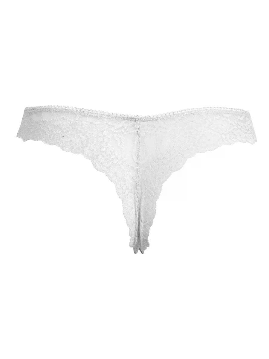 Perizoma in pizzo floreale nero o bianco – SìèLei 2673 - immagine 7
