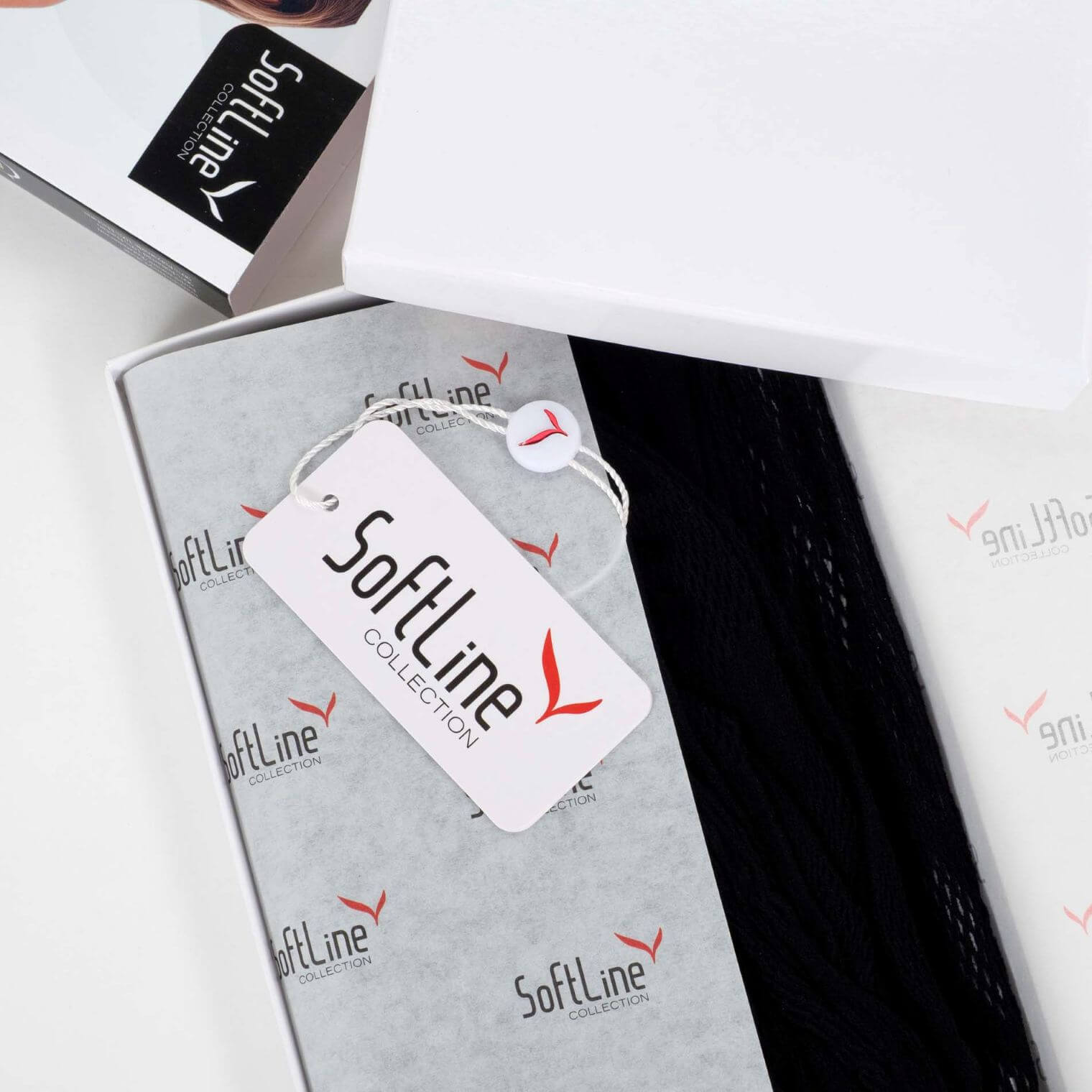 Bodystocking nera in pizzo floreale – Softline 2041 - immagine 6