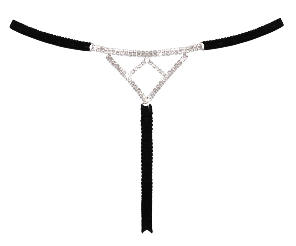 Perizoma gioiello ouvert con strass luminosi – Cottelli Lingerie - immagine 6