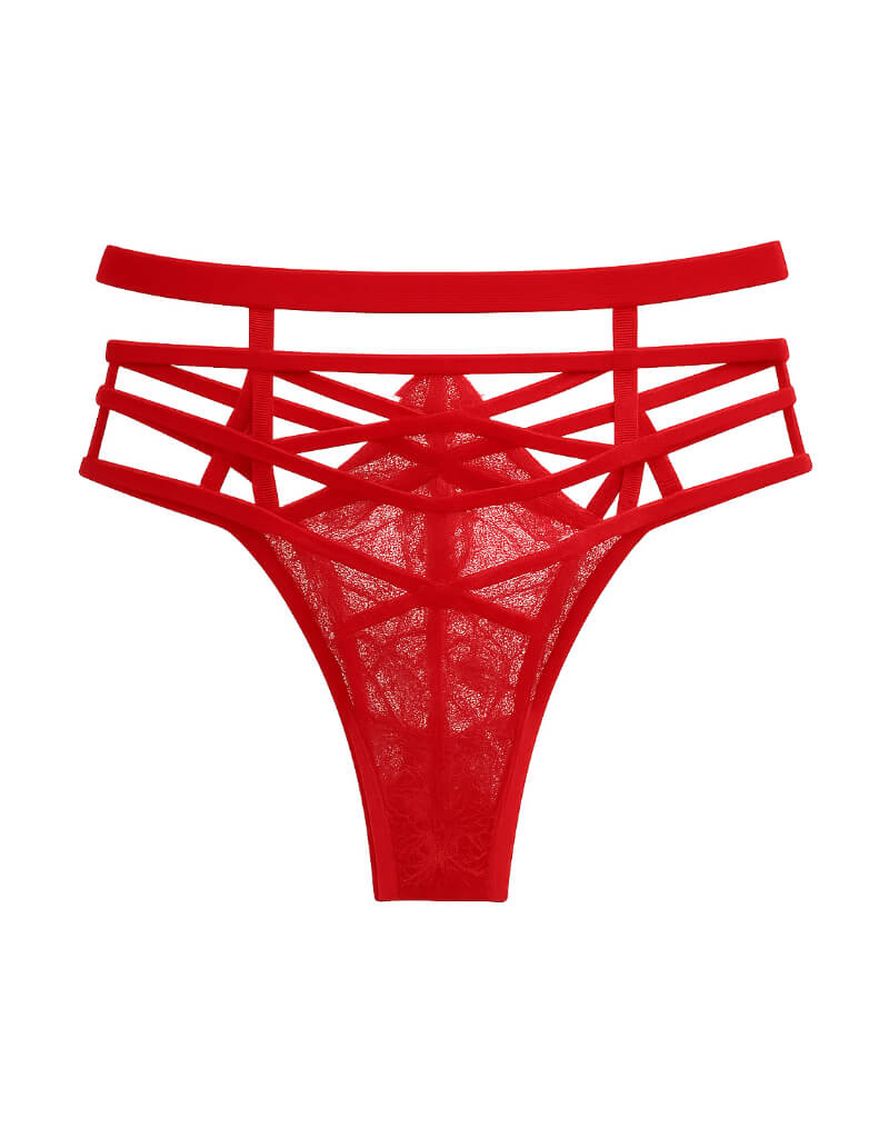 Set Natalizio Rosso con Chemise e perizoma harness Santas Candy - immagine 3