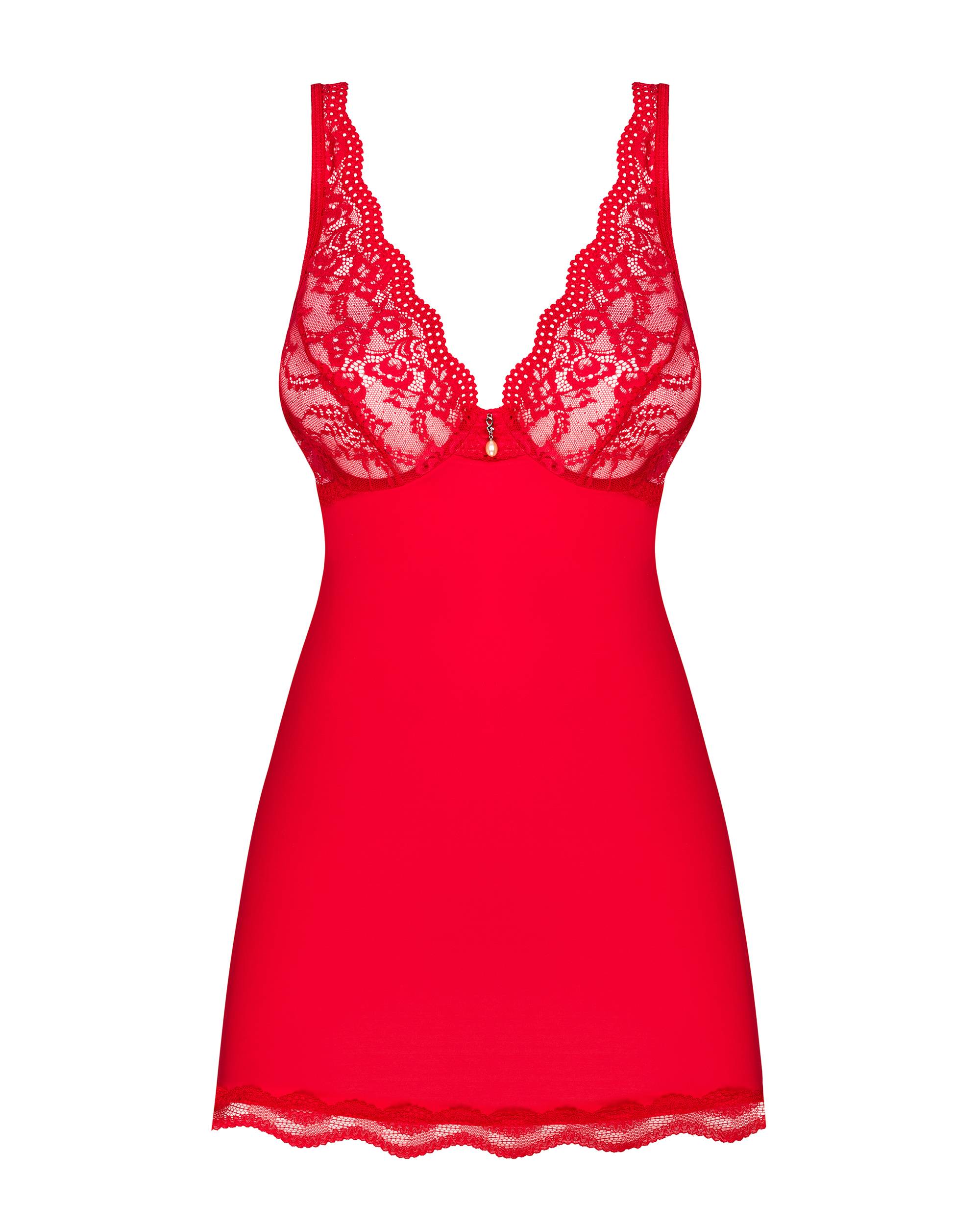 Obsessive Lingerie: Luvae sexy babydoll rosso con perizoma - immagine 6