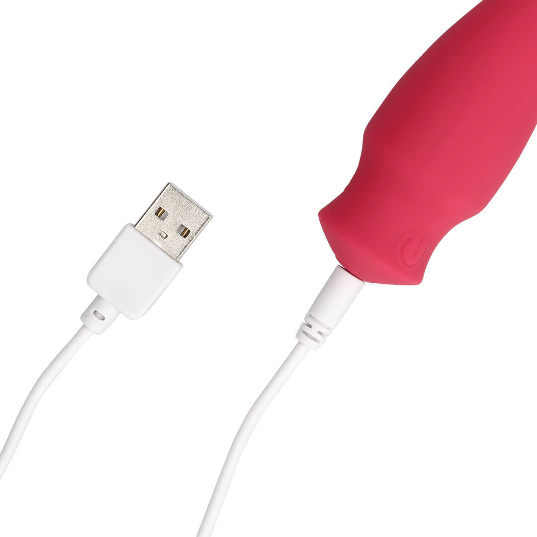 Cone Shaped Bullet Vibrator rosso in silicone – Loveline - immagine 5