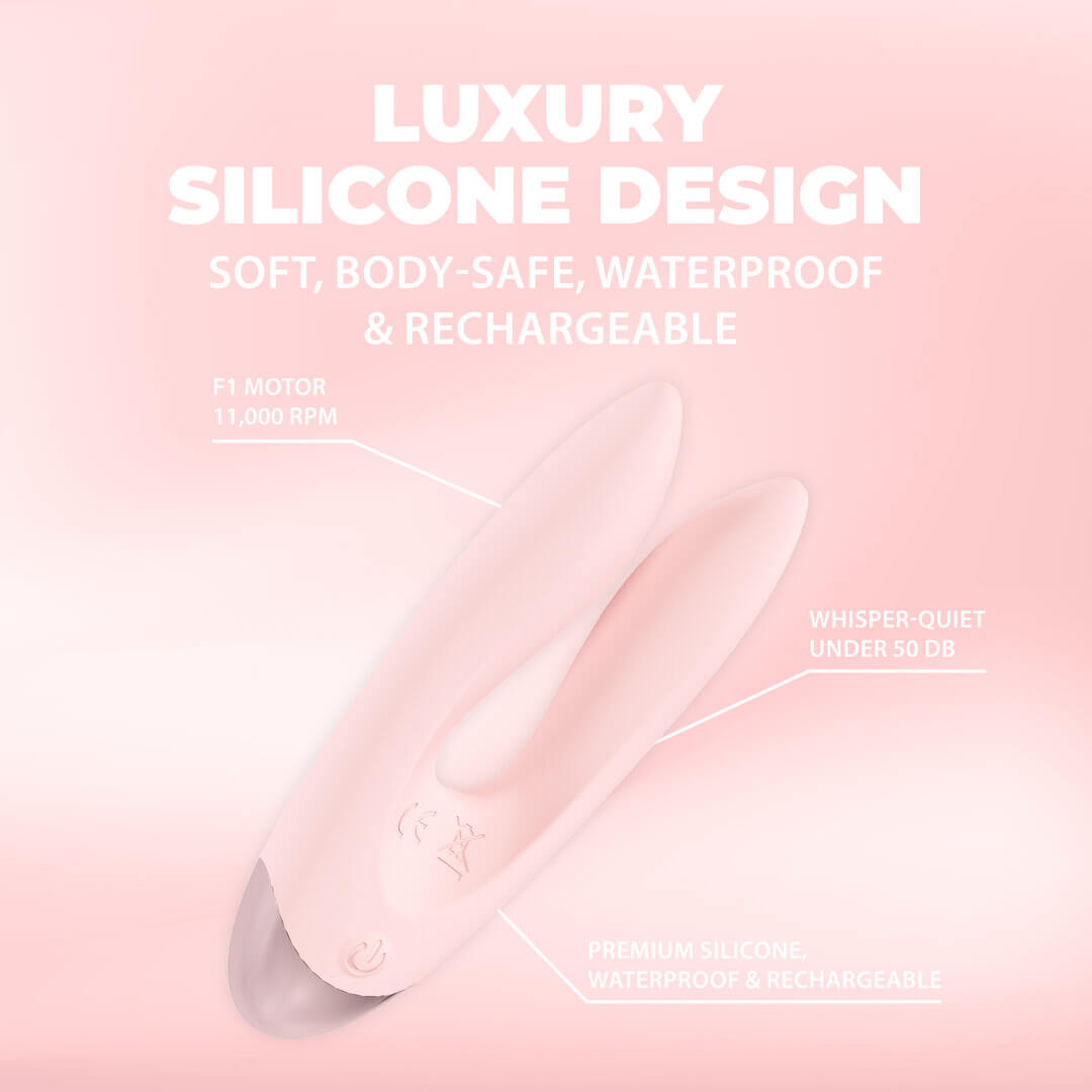 Amour vibromassaggiatore dual motor in silicone – Loveline - immagine 4