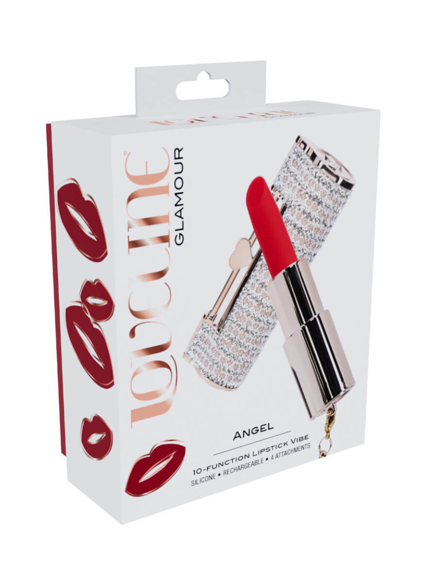 Angel Lipstick Vibrator con 4 accessori – Loveline - immagine 3