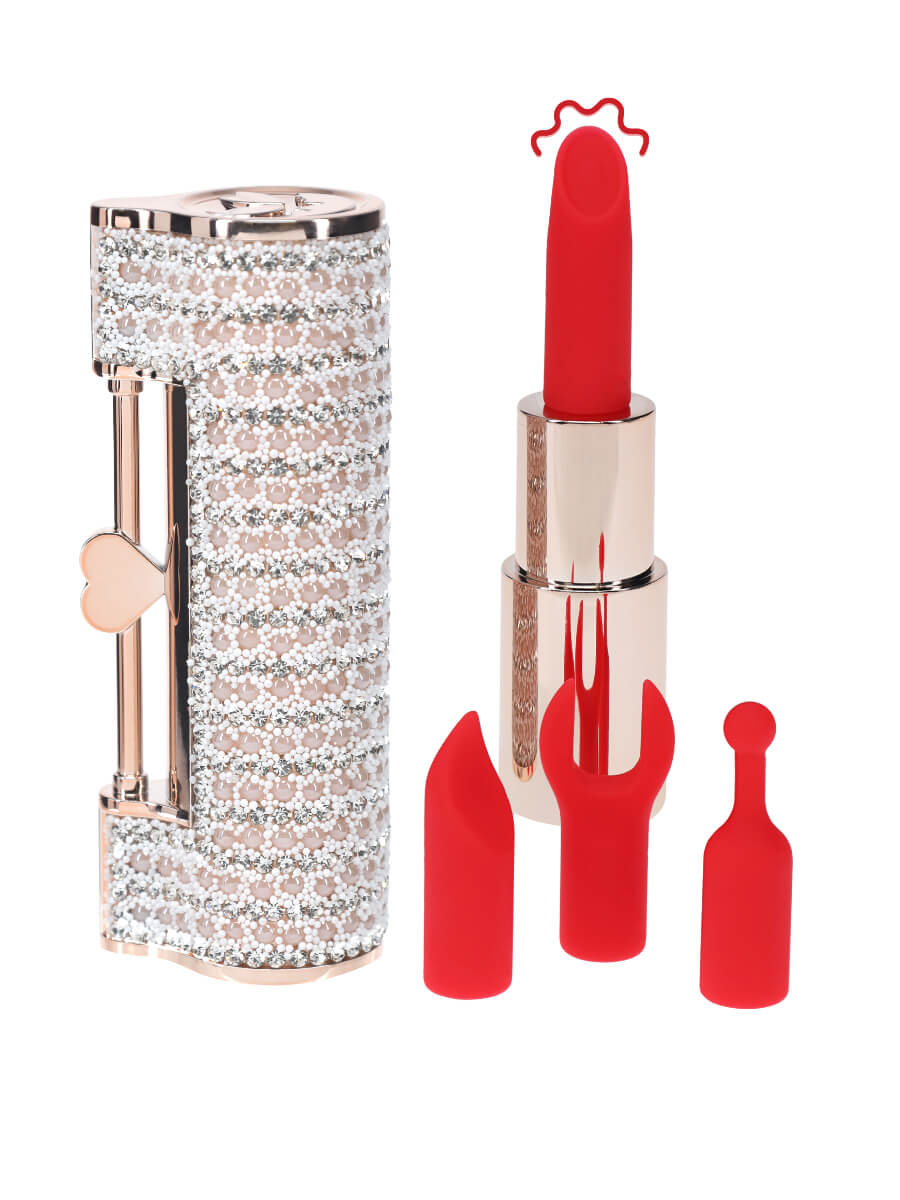 Angel Lipstick Vibrator con 4 accessori – Loveline