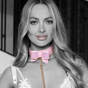 Collare rosa con guinzaglio Paris Collection Ouch!