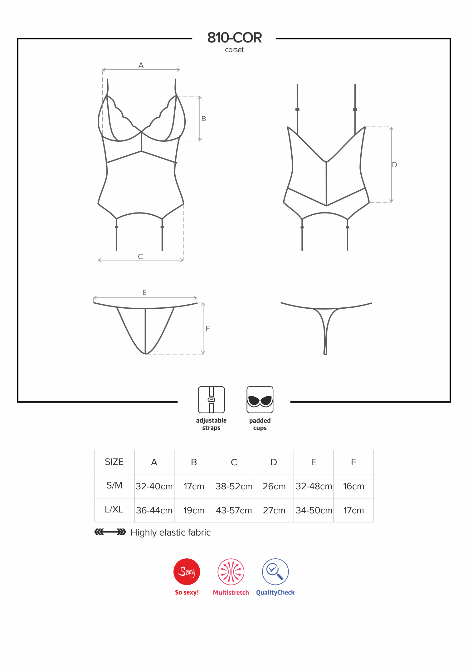 Obsessive Lingerie: 810 corsetto e perizoma bianco - immagine 6