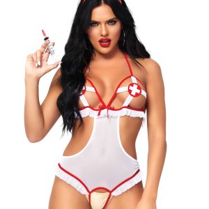 LegAvenue Lingerie: body carioca costume da infermiera