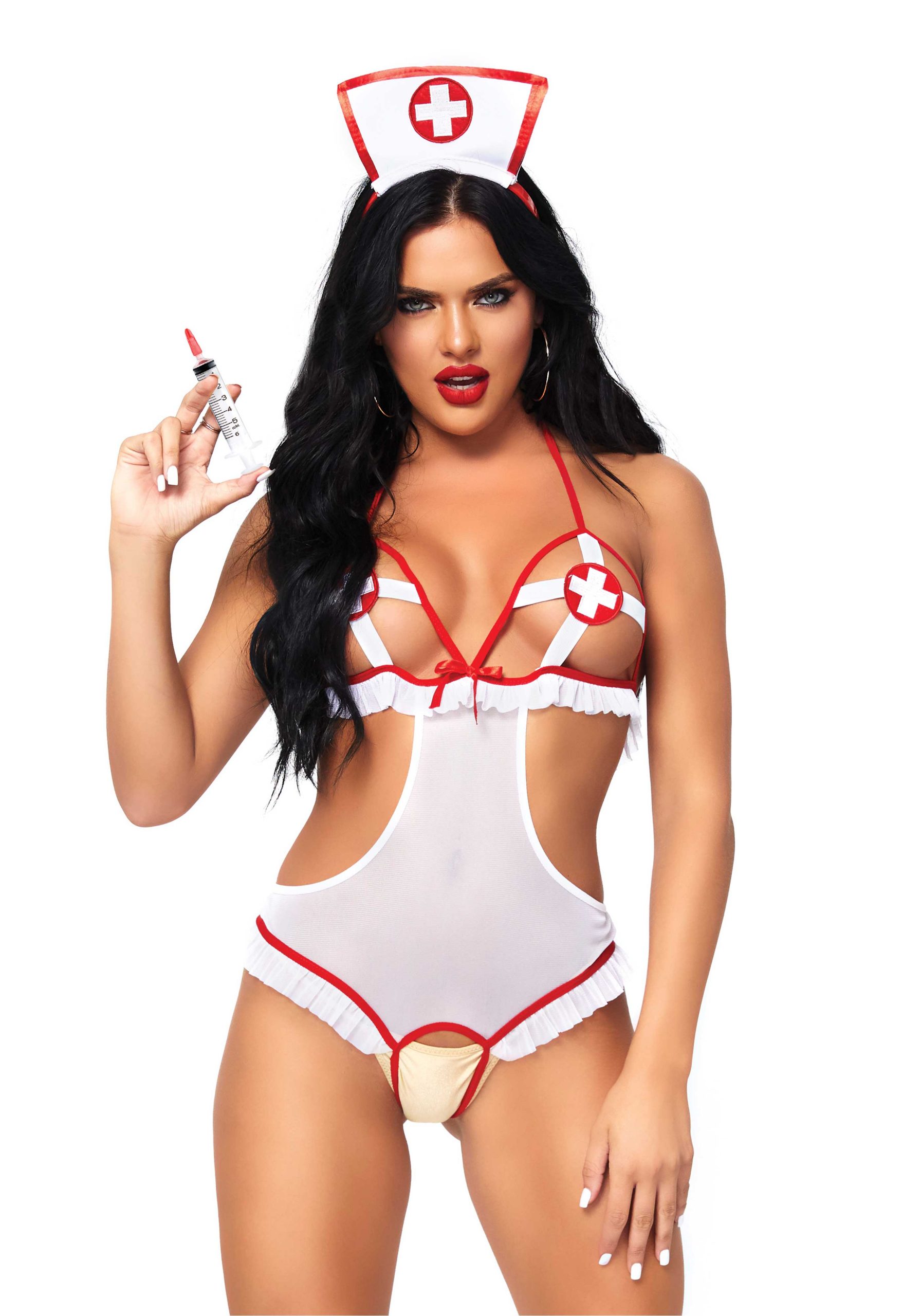 LegAvenue Lingerie: body carioca costume da infermiera - immagine 2