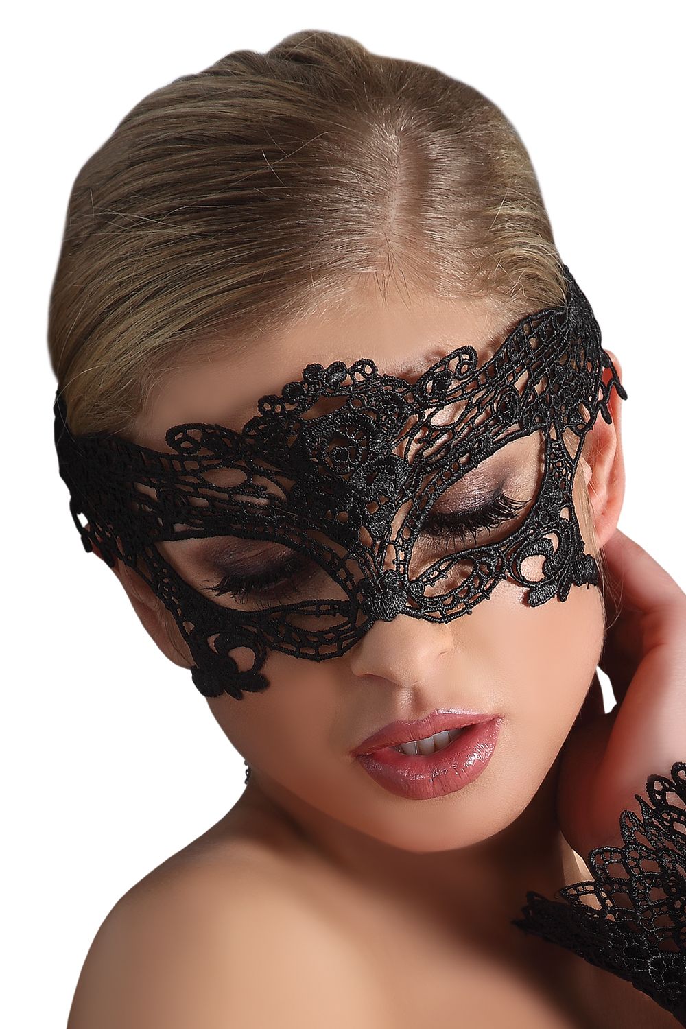 LivCo Corsetti Lingerie: maschera modello 4 nera - immagine 2