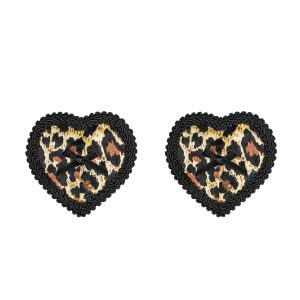 Obsessive Lingerie: Selvy copricapezzoli leopardati a forma di cuore