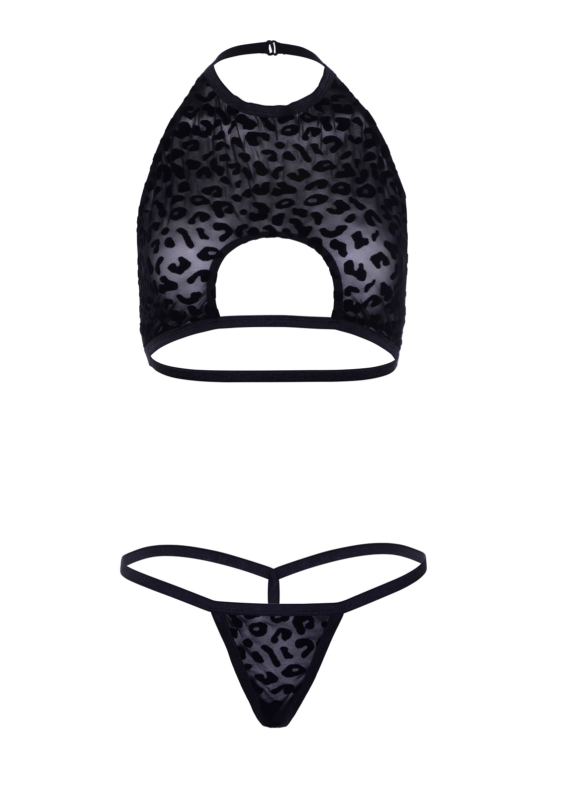 Leg Avenue Lingerie: top e perizoma dal motivo leopardato in due colori - immagine 9