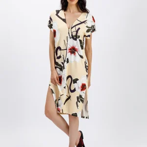 ABITO MIDI IN JERSEY DI VISCOSA