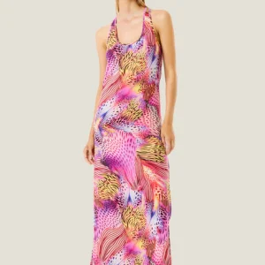 Abito lungo pink butterfly 126WBWBK5864 – 4Giveness