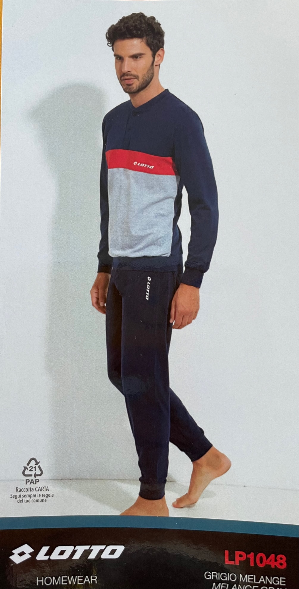 Pigiama uomo lungo Lotto - immagine 2