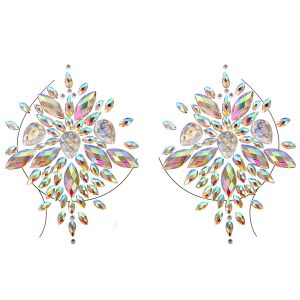 Leg Avenue Lingerie: adesivi copricapezzoli gioiello multicolor