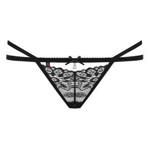Obsessive Lingerie: 838 perizoma a doppia stringa nero