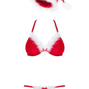 Obsessive Lingerie per Natale: Santastic completino intimo tre pezzi natalizio
