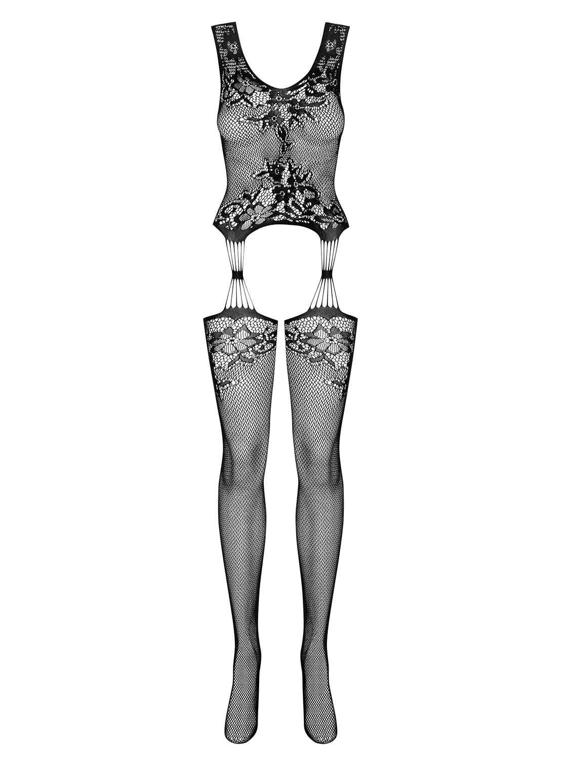 Obsessive Lingerie: F221 bodystocking aperta all’inguine