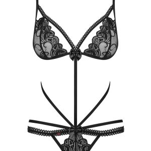Obsessive Lingerie: Wonderia body a perizoma nero