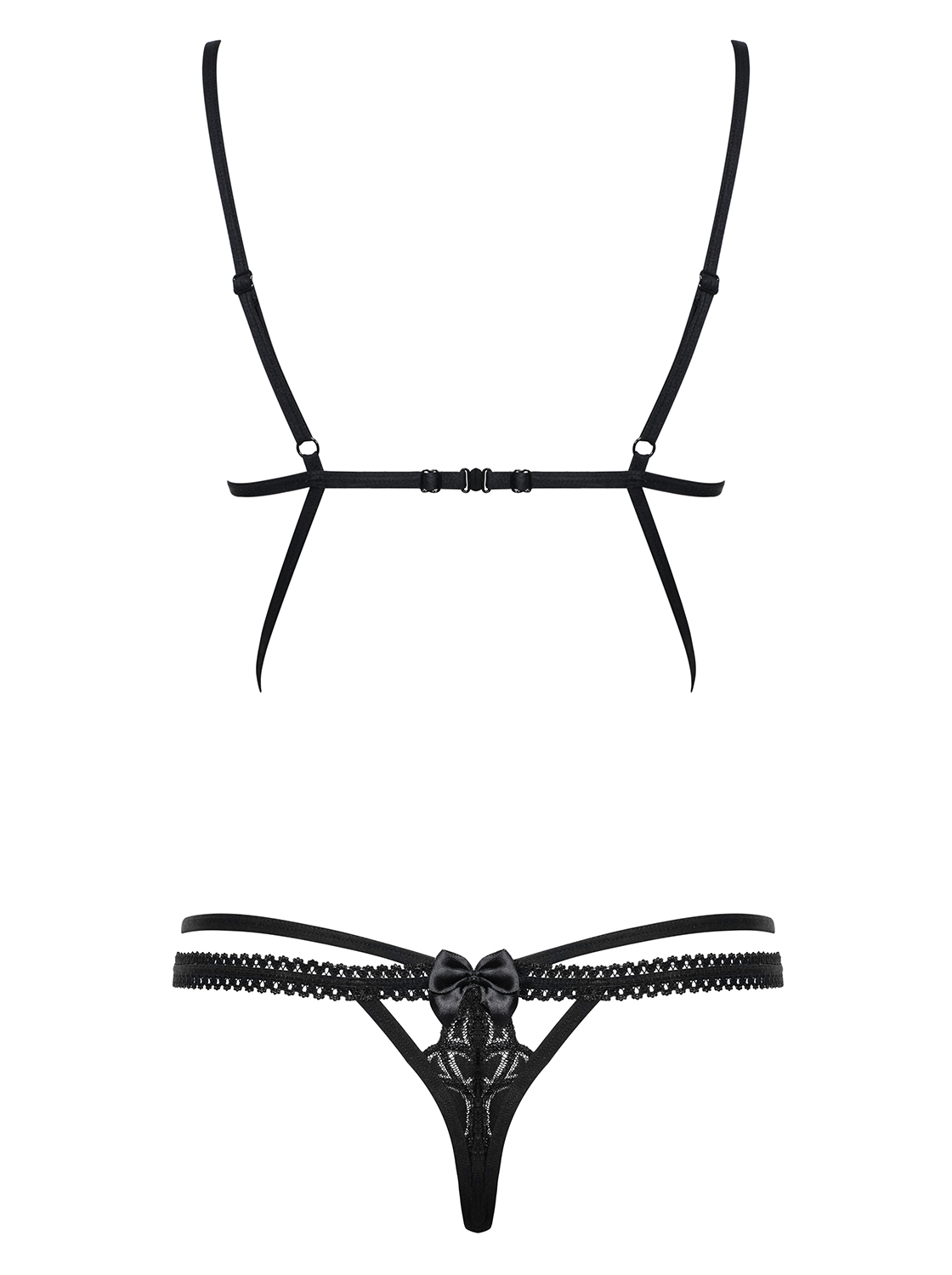 Obsessive Lingerie: Wonderia body a perizoma nero - immagine 5