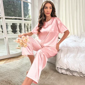 Pigiama Seta Donna Senza Bottoni