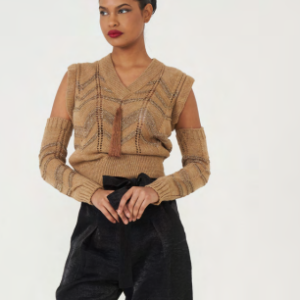 Maglioncino smanicato con filato lurex 4318028- PHO Firenze