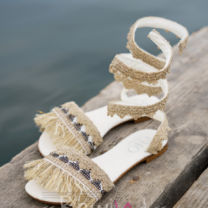 Sandalo bianco alla schiava 8717010 – PHO Firenze