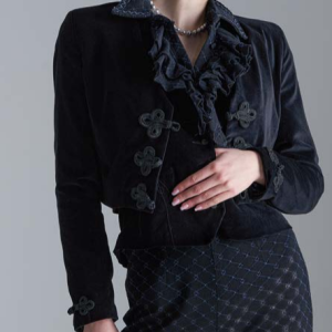 Blazer crop in velluto 4320105 – PHO Firenze