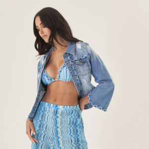 Giacca in denim con treccia lurex  4319148 – PHO Firenze