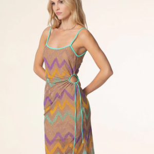 Abito lungo cut out in viscosa 0906 – F**K