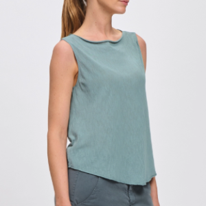 T-shirt smanicata collo a barca in misto cotone C5400- Transit Par Such