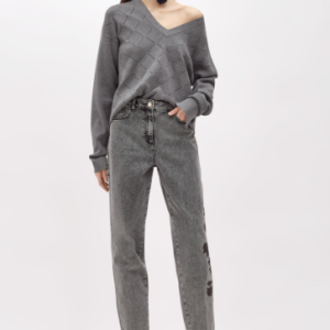 Maglia in viscosa con strass RF5147-MS99E-22222 – Blugirl