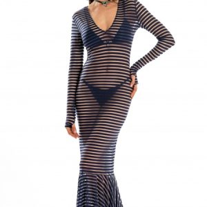 Abito Lungo Marina Gold Pin Up Stars