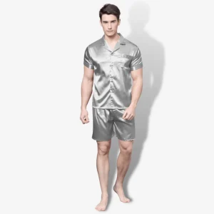 Pigiama Corto di Seta da Uomo