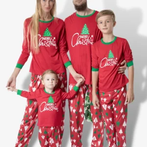 Pigiami Natale Tutta la Famiglia "Merry Christmas"