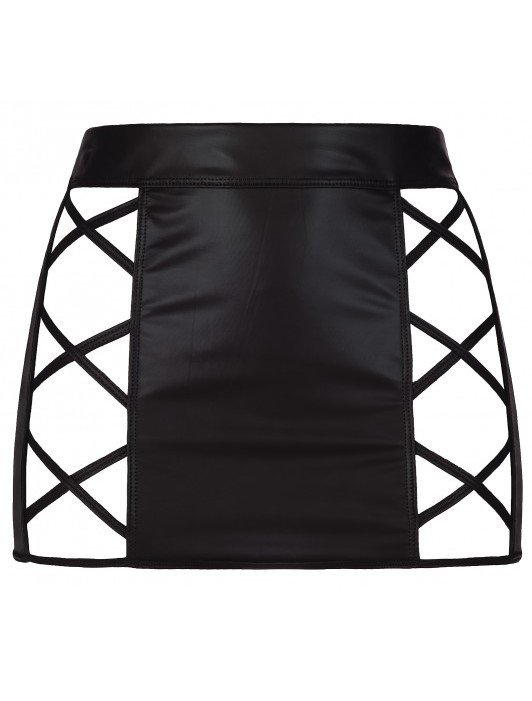 Axami Lingerie: gonna in ecopelle con sexy apertura posteriore - immagine 6