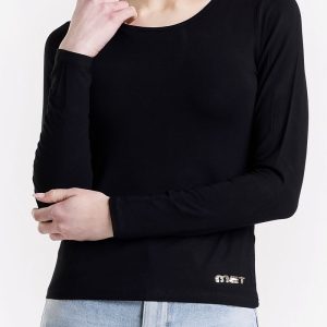 T-shirt manica lunga con scritta in paillettes M10 260TS – Met
