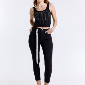 Top crop con strass M10 268TP – Met