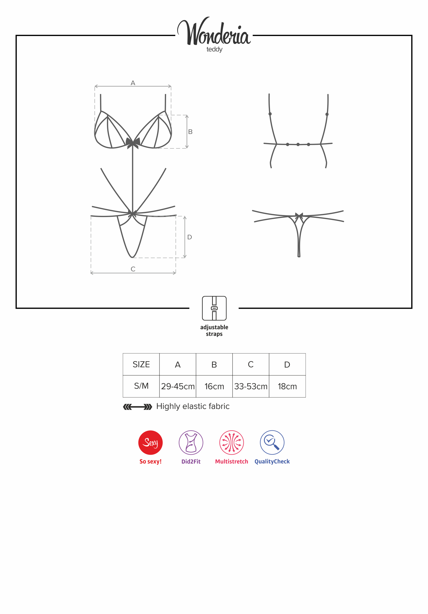 Obsessive Lingerie: Wonderia body a perizoma nero - immagine 6